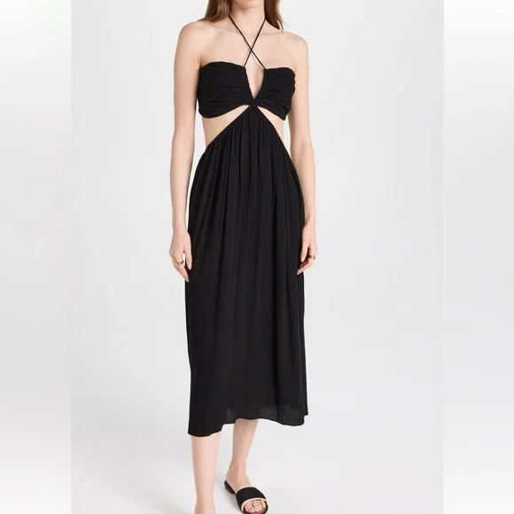 neon halter dress Fall For Neon Crosage Floral Halter Dress L